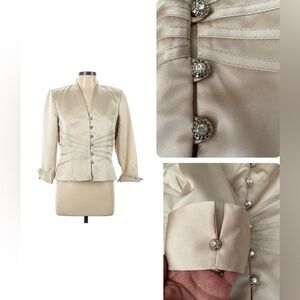 J.R. NITES BY CALIENDO EVENING Formal TOP Blazer women’s size 10